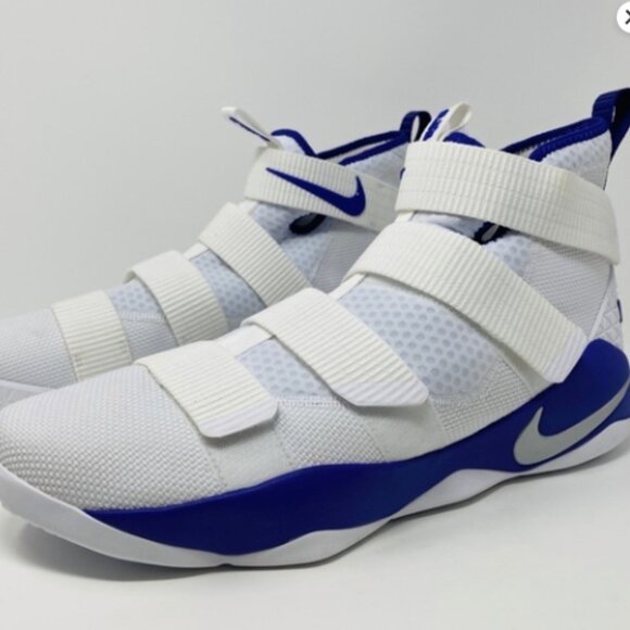 Nike LeBron James Soldier XI (11) – White/Blue – Size 11 ?? main image 4